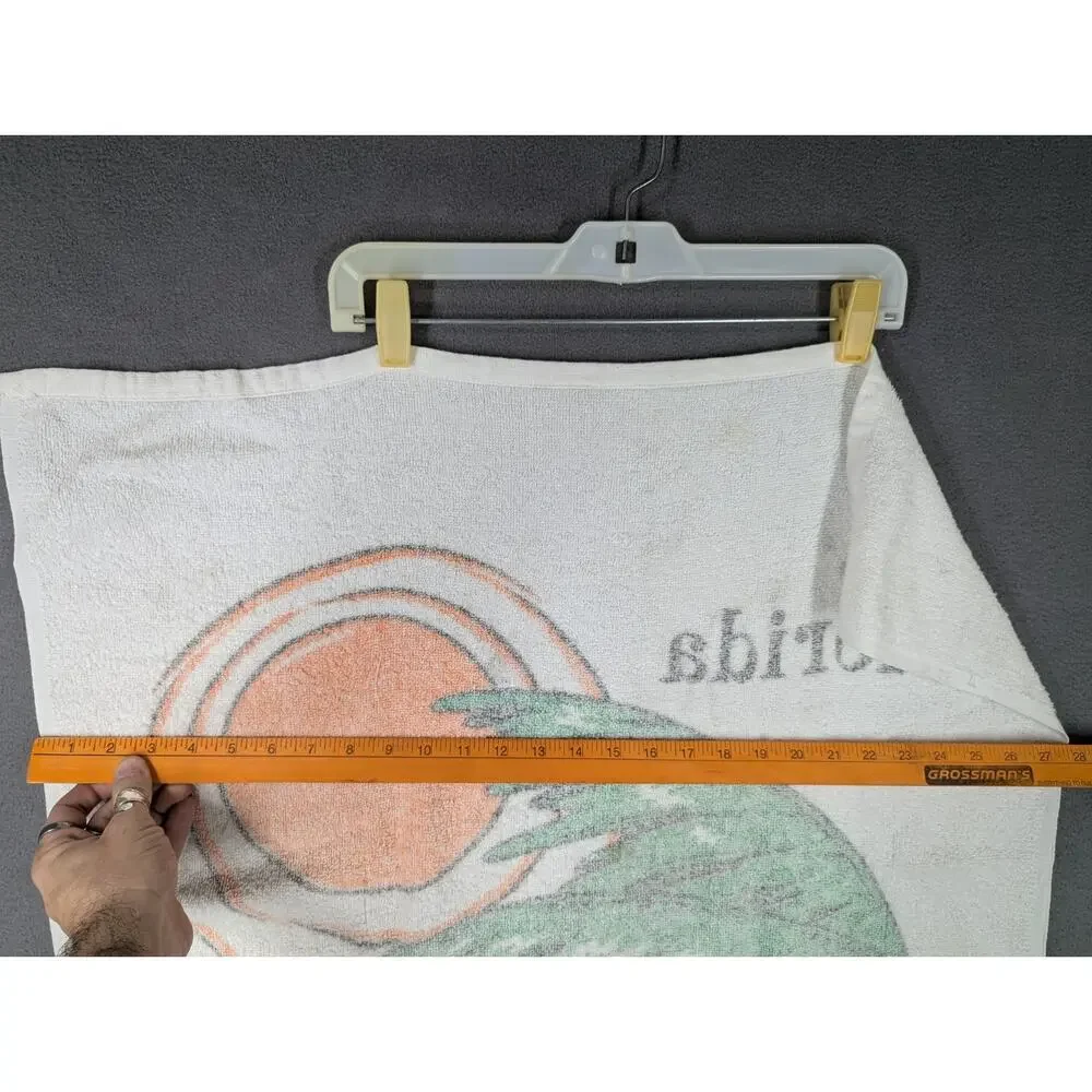 Vintage Florida Beach Bum Towel 27.5x51.5